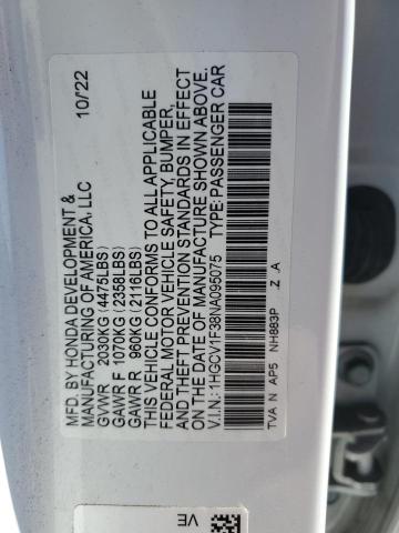 2022 HONDA ACCORD SPORT 1HGCV1F38NA095075