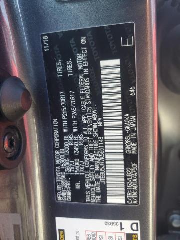 2019 TOYOTA 4RUNNER SR5/SR5 PREMIUM JTEBU5JR7K5651148