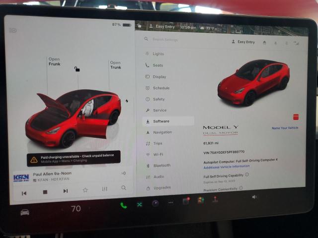 2023 TESLA MODEL Y 7SAYGDEF5PF860770