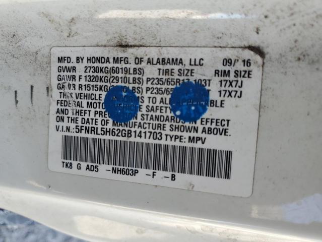 2016 HONDA ODYSSEY EX 5FNRL5H62GB141703
