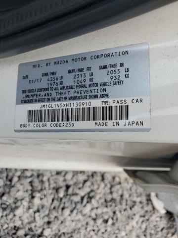 2017 MAZDA 6 TOURING JM1GL1V5XH1130910