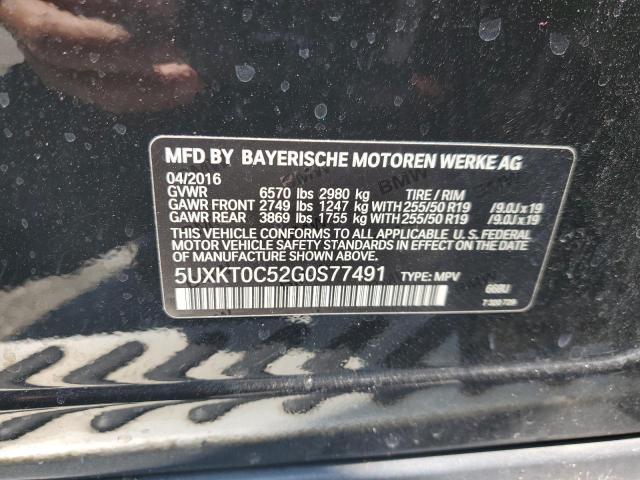 2016 BMW X5 XDR40E 5UXKT0C52G0S77491