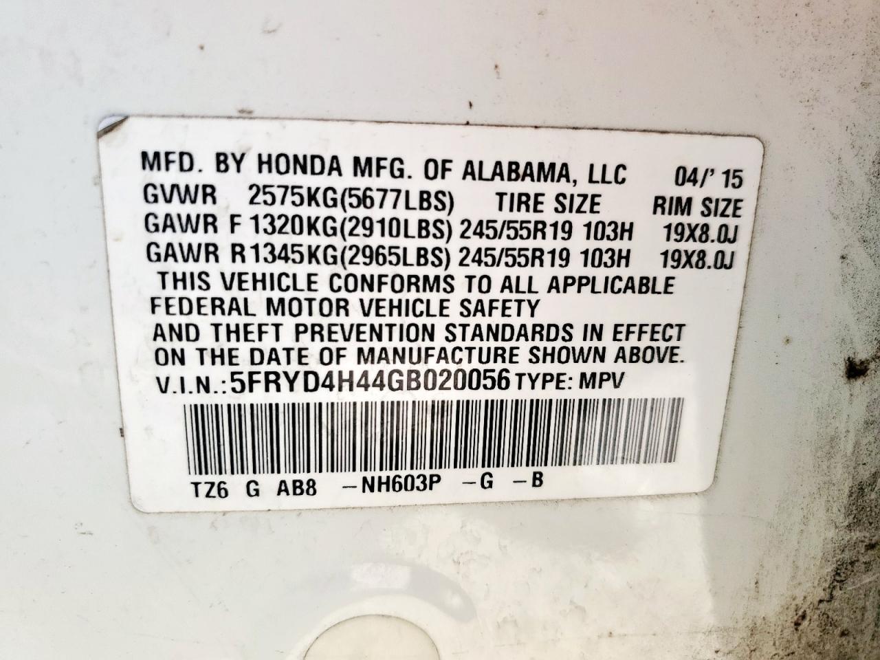 ACURA MDX TECHNOLOGY