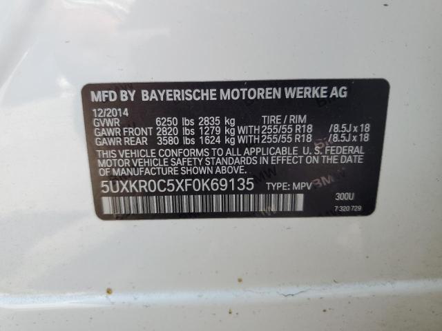 2015 BMW X5 XDRIVE35I 5UXKR0C5XF0K69135