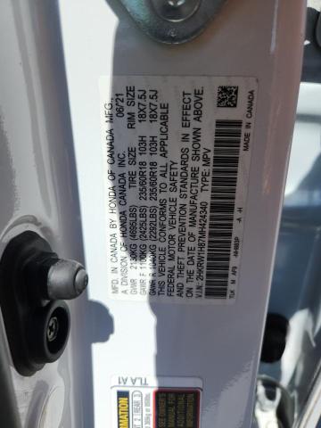 2021 HONDA CR-V EXL - 2HKRW1H87MH424340