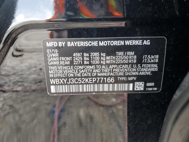 2019 BMW X2 SDRIVE2 WBXYJ3C52KEP77166