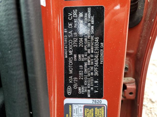 2020 KIA FORTE GT L 3KPF34AD4LE169346