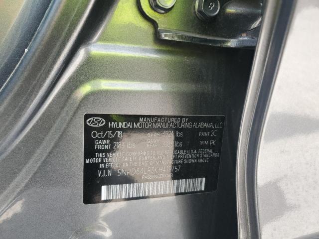 2019 HYUNDAI ELANTRA SEL 5NPD84LF3KH419757