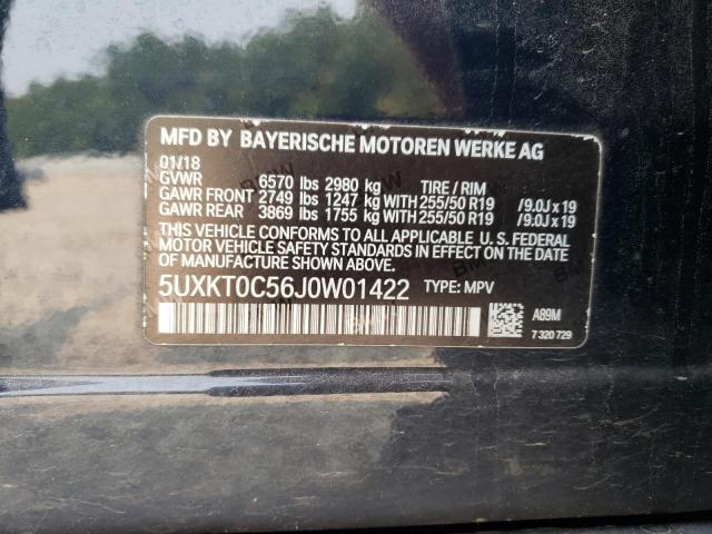 2018 BMW X5 XDR40E 5UXKT0C56J0W01422
