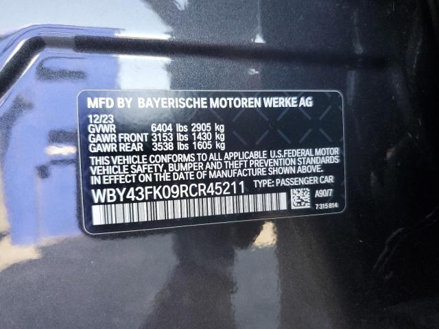 2024 BMW I5 M60 WBY43FK09RCR45211