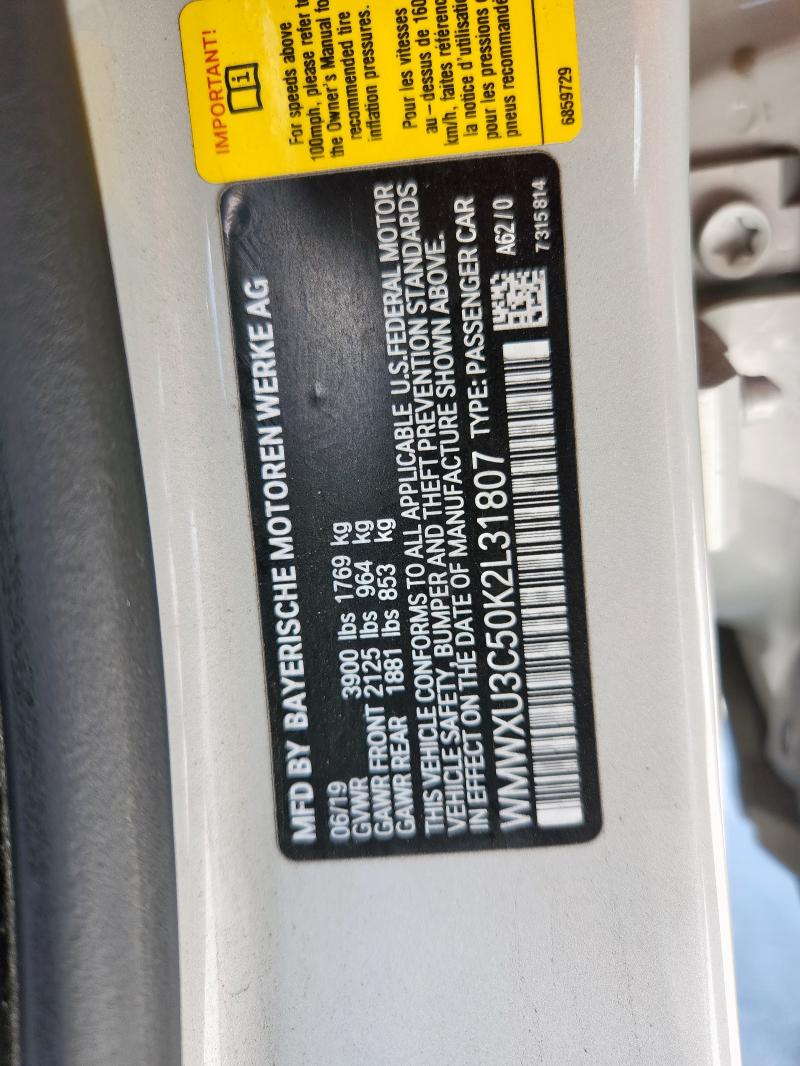 2019 MINI COOPER S WMWXU3C50K2L31807