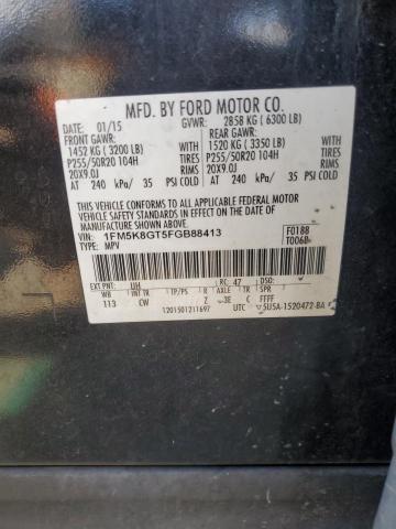 2015 FORD EXPLORER S - 1FM5K8GT5FGB88413