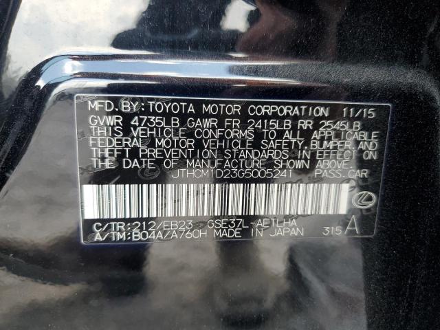 2016 LEXUS IS 300 JTHCM1D23G5005241