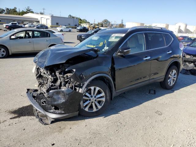 NISSAN ROGUE S 2015 black  gas KNMAT2MTXFP575881 photo #1