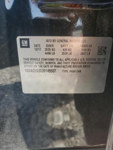 2018 CADILLAC ATS PREMIU 1G6AC5SS6J0145507