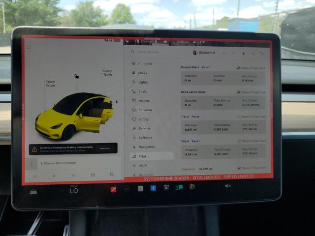 2021 TESLA MODEL Y - 5YJYGDEE9MF204636