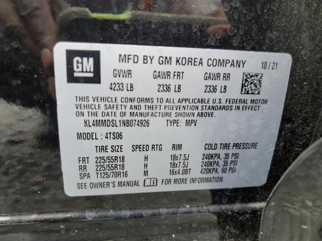 2022 BUICK ENCORE GX SELECT KL4MMDSL1NB074926