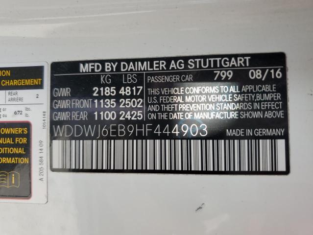 2017 MERCEDES-BENZ C 43 4MATI WDDWJ6EB9HF444903