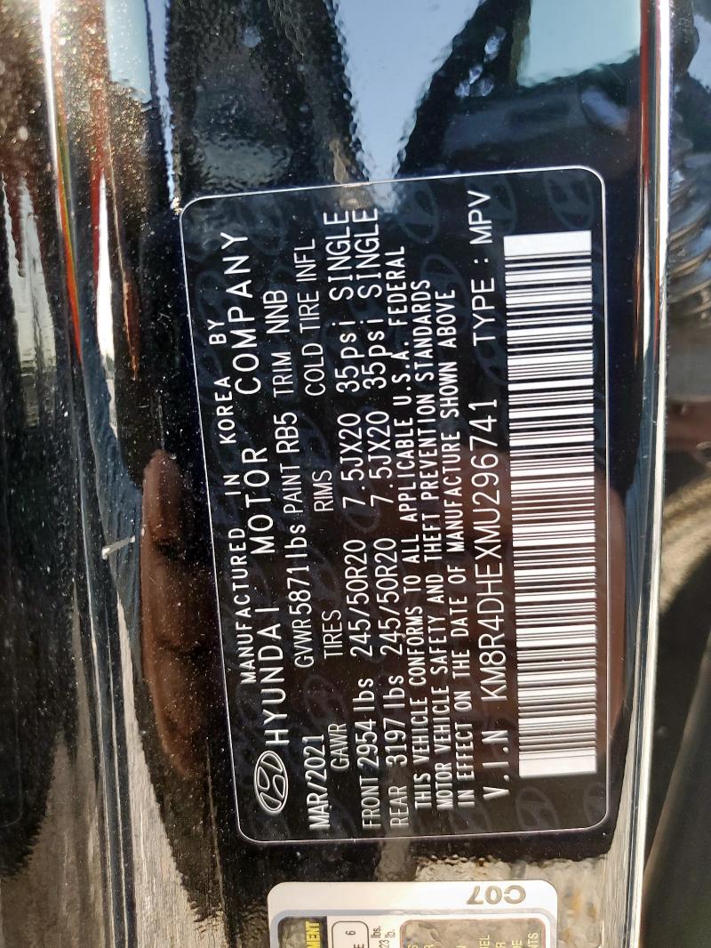 2021 HYUNDAI PALISADE S KM8R4DHEXMU296741