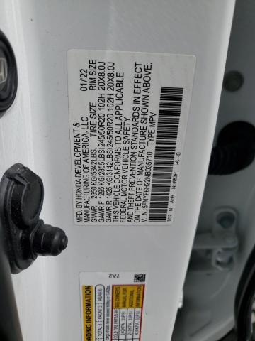 2022 HONDA PILOT SE 5FNYF6H22NB035710