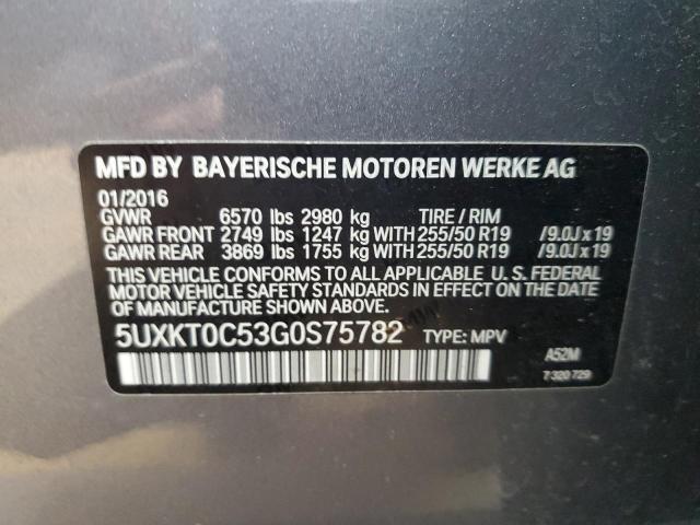 2016 BMW X5 XDR40E 5UXKT0C53G0S75782