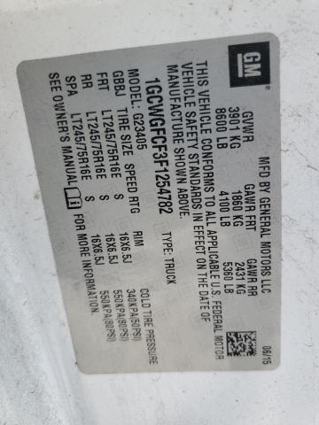 2015 CHEVROLET EXPRESS G2 #3309427966