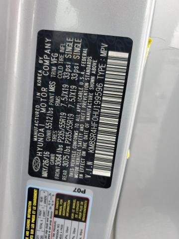 2017 HYUNDAI SANTA FE SE ULTIMATE KM8SR4HF0HU199596