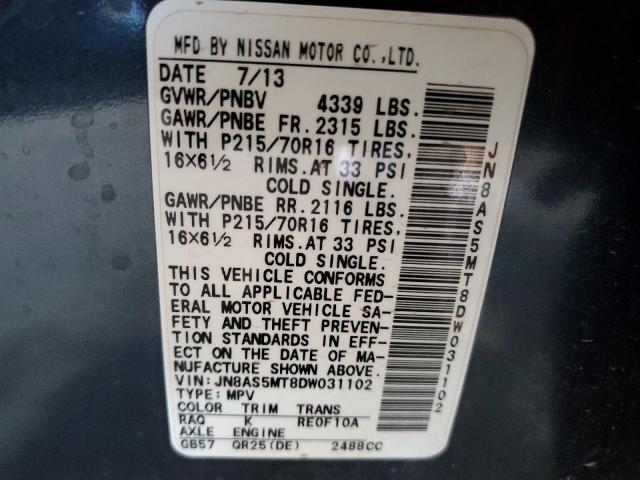 2013 NISSAN ROGUE S - JN8AS5MT8DW031102