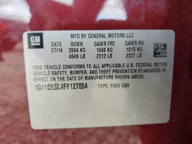 2015 CHEVROLET MALIBU 2LT 1G11D5SL4FF127054