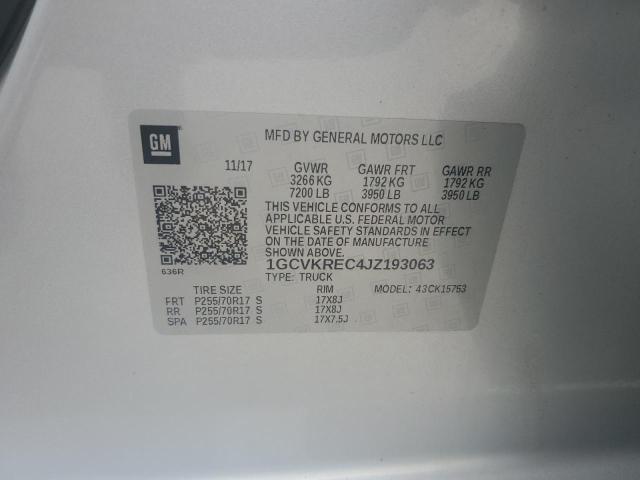 2018 CHEVROLET SILVERADO 1GCVKREC4JZ193063