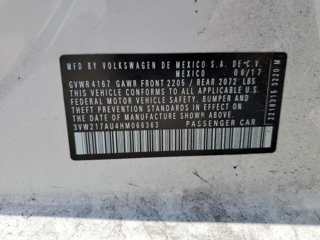 2017 VOLKSWAGEN GOLF S - 3VW217AU4HM066363