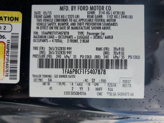 2015 FORD MUSTANG GT 1FA6P8CF1F5407878