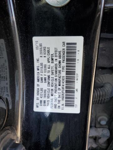 2015 HONDA ACCORD SPO 1HGCR2F5XFA143835