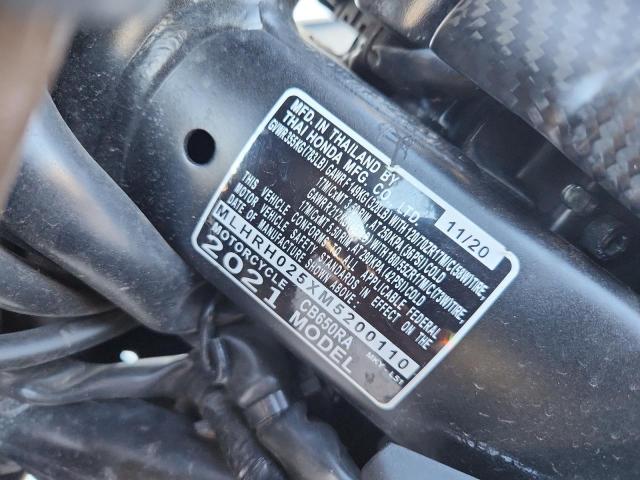 2021 HONDA CB650 RA MLHRH025XM5200110