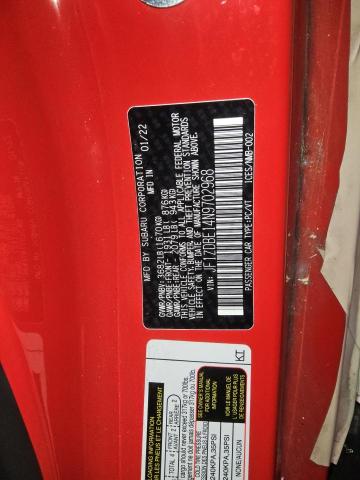 2022 SUBARU BRZ LIMITE JF1ZDBE14N9702968