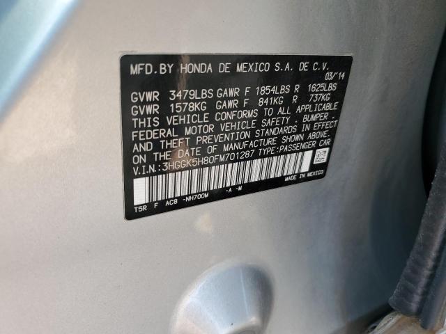 2015 HONDA FIT EX 3HGGK5H80FM701287