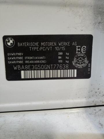2016 BMW 328 XI SULEV WBA8E3G50GNT77638