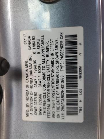 2017 HONDA CIVIC LX 2HGFC4B02HH310973