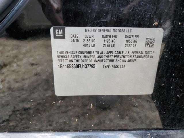 2015 CHEVROLET IMPALA LTZ 1G1165S30FU137795
