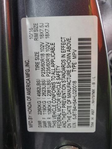 2017 ACURA RDX TECHNO 5J8TB4H54HL020018