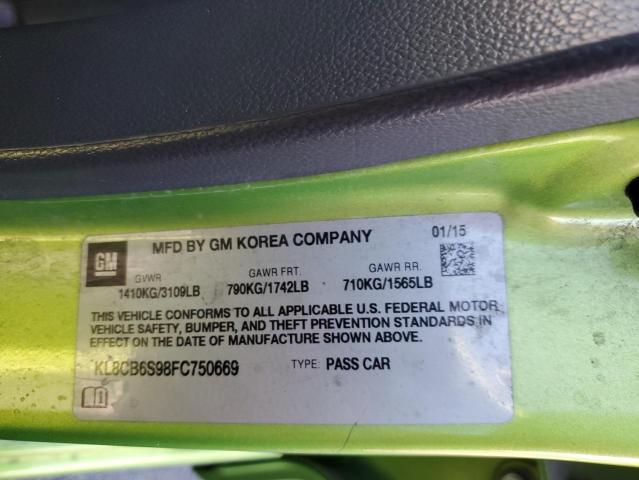 2015 CHEVROLET SPARK LS KL8CB6S98FC750669