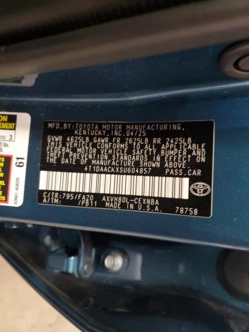 2025 TOYOTA CAMRY XSE - 4T1DAACKXSU604857