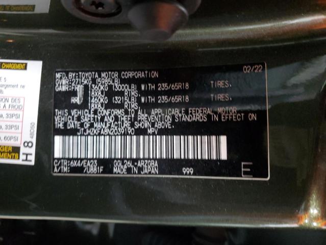 2022 LEXUS RX 350 L JTJHZKFA8N2039190