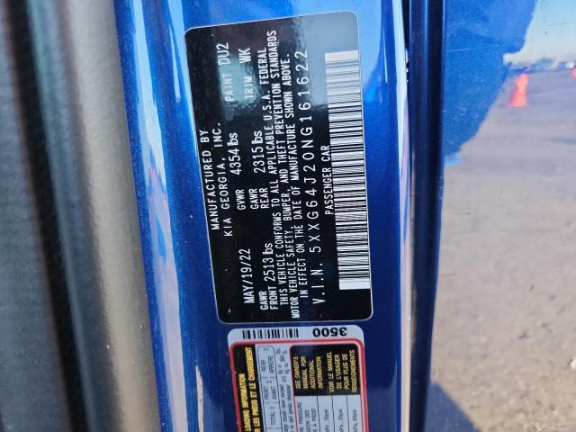 2022 KIA K5 GT LINE 5XXG64J20NG161622