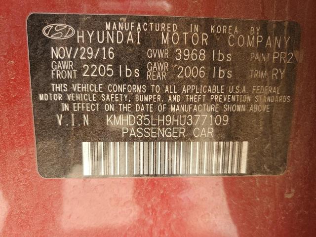 2017 HYUNDAI ELANTRA GT KMHD35LH9HU377109