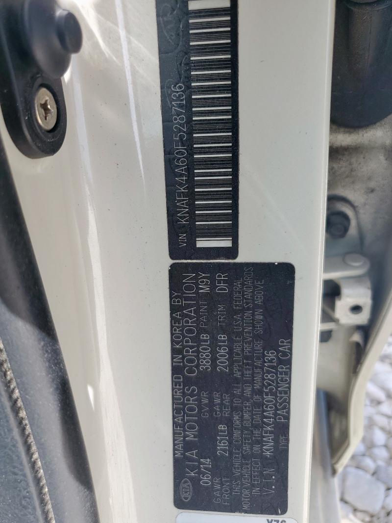 2015 KIA FORTE LX KNAFK4A60F5287136
