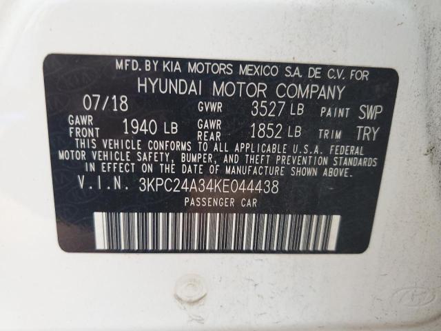2019 HYUNDAI ACCENT SE 3KPC24A34KE044438