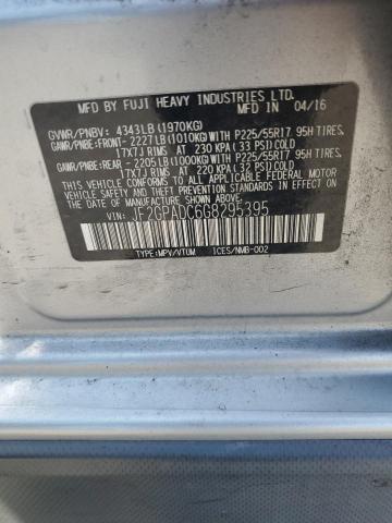 2016 SUBARU CROSSTREK JF2GPADC6G8295395