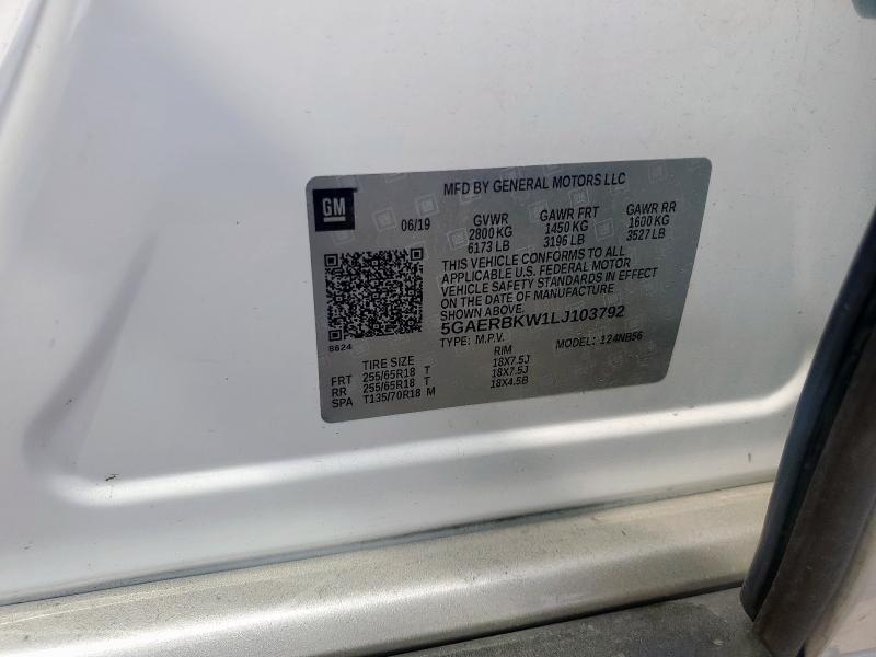 2020 BUICK ENCLAVE ES 5GAERBKW1LJ103792