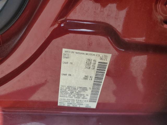 2021 NISSAN ALTIMA SV 1N4BL4DV3MN394749